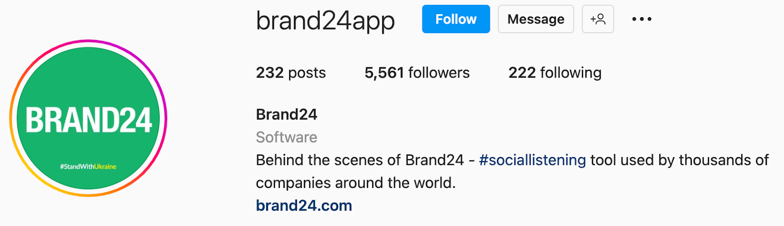 Brand24 on Instagram.