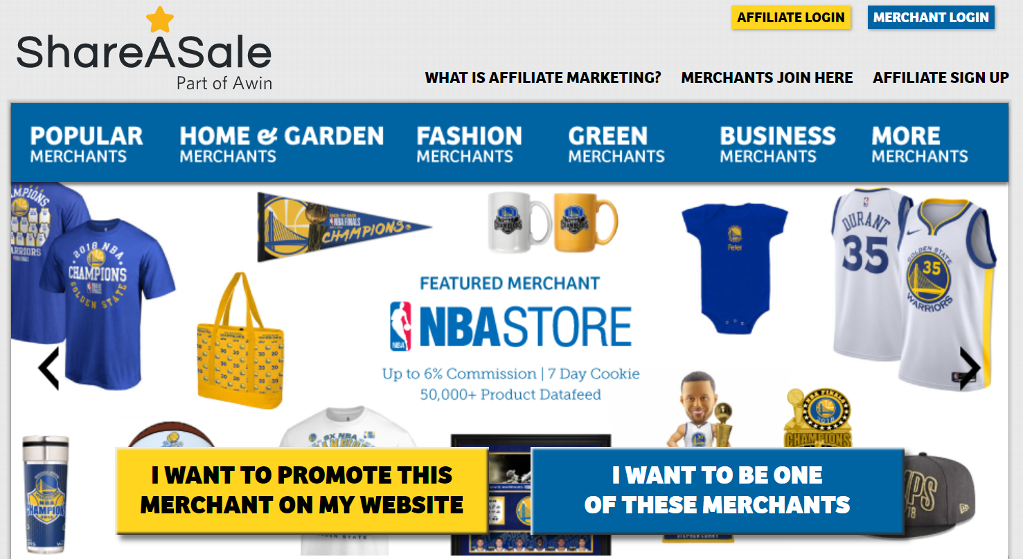 ShareASale affiliate network