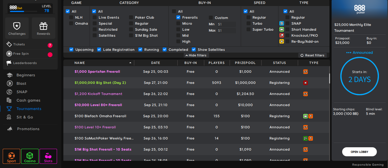 Freeroll Guide: where to play them? | Poker Theory | Pokerenergy