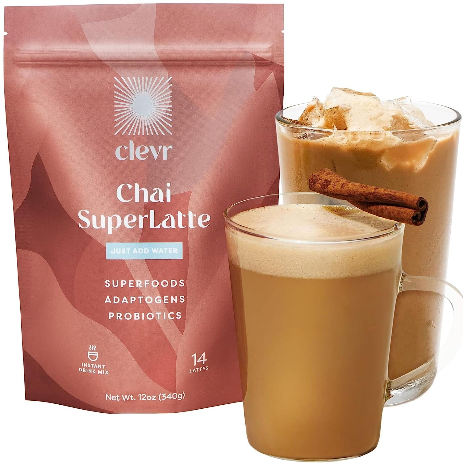 Clevr Blends Chai Tea Latte 12 Oz Pack
