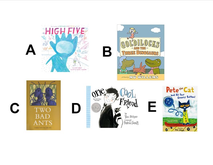 We are counting on you to put these picture books in the correct order.