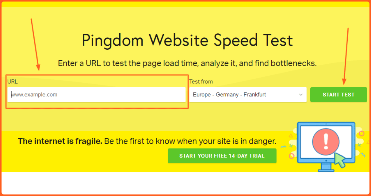 How to use pindom to measure site's technical SEO performance