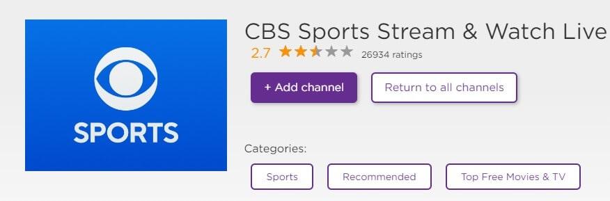 How To Install & Activate CBS Sports on Roku - cbssports.com/roku