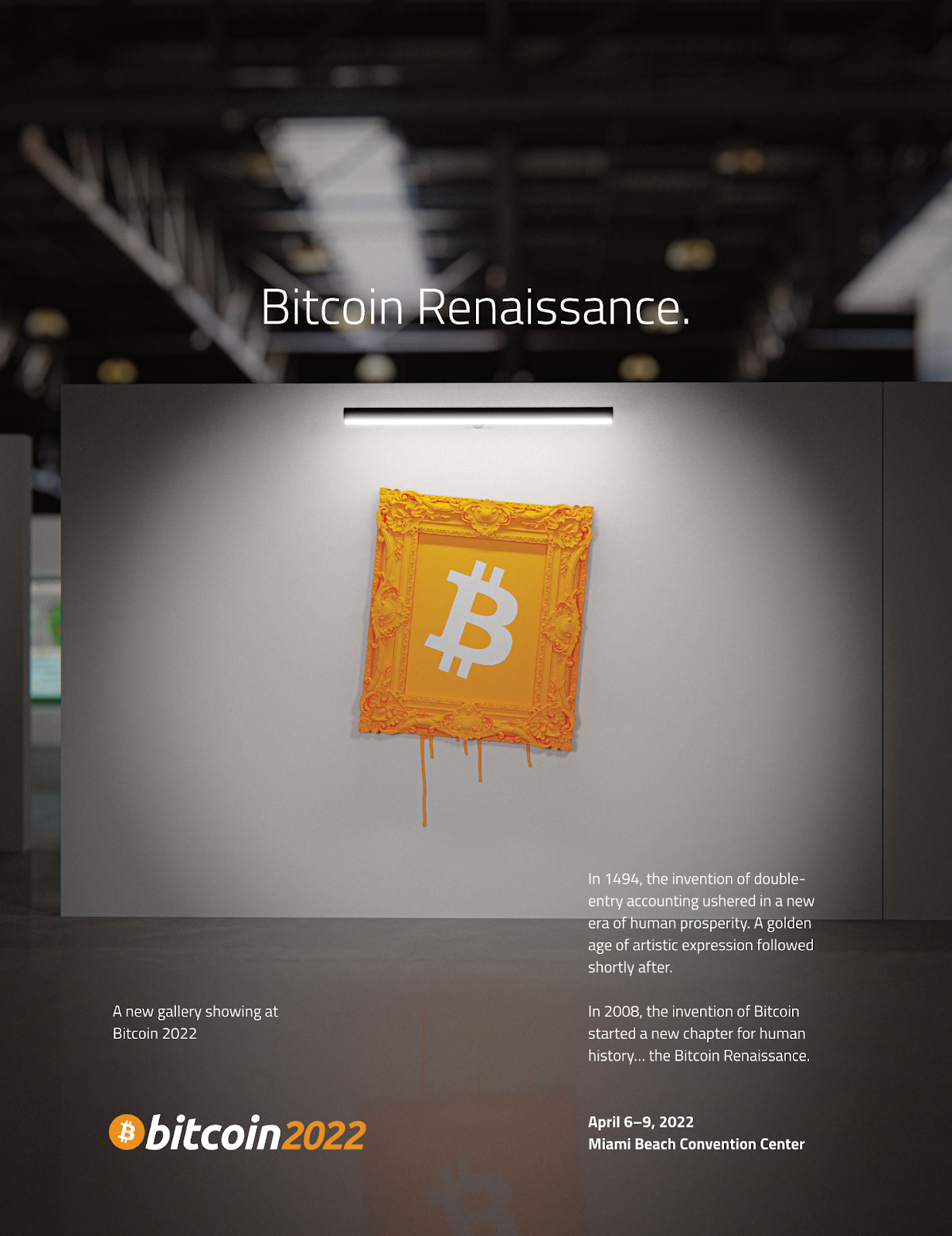 Bitcoin Art Gallery for the conference in Miami.