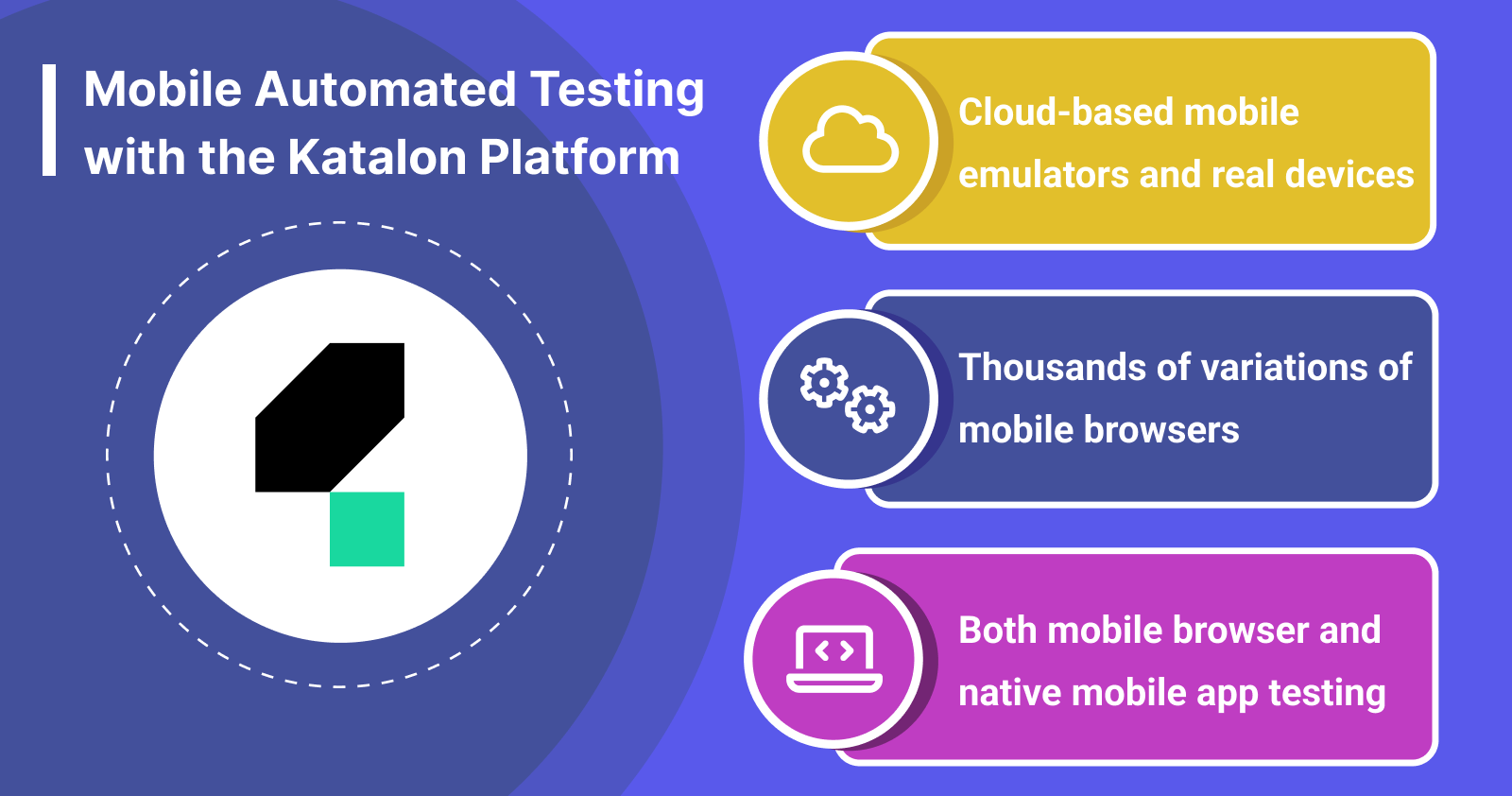 Digital mobile application strategies - Mobile automated testing with the Katalon Platform | Cloud-based test environments, mobile browser app testing, native mobile app testing
