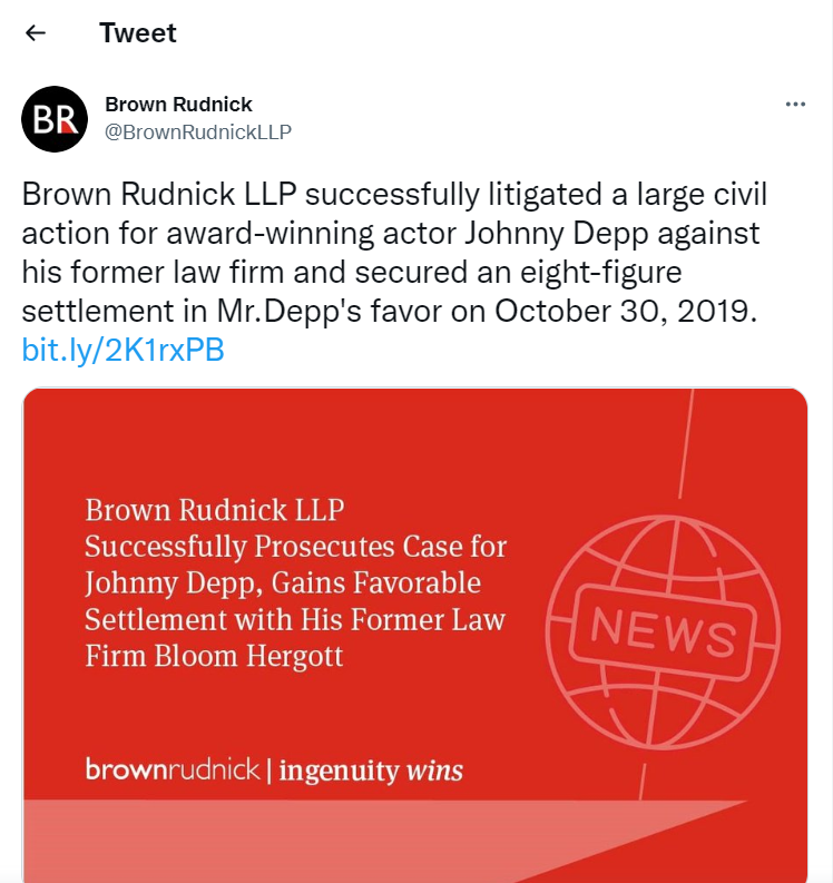 Brown Rudnick Law Firm Famous