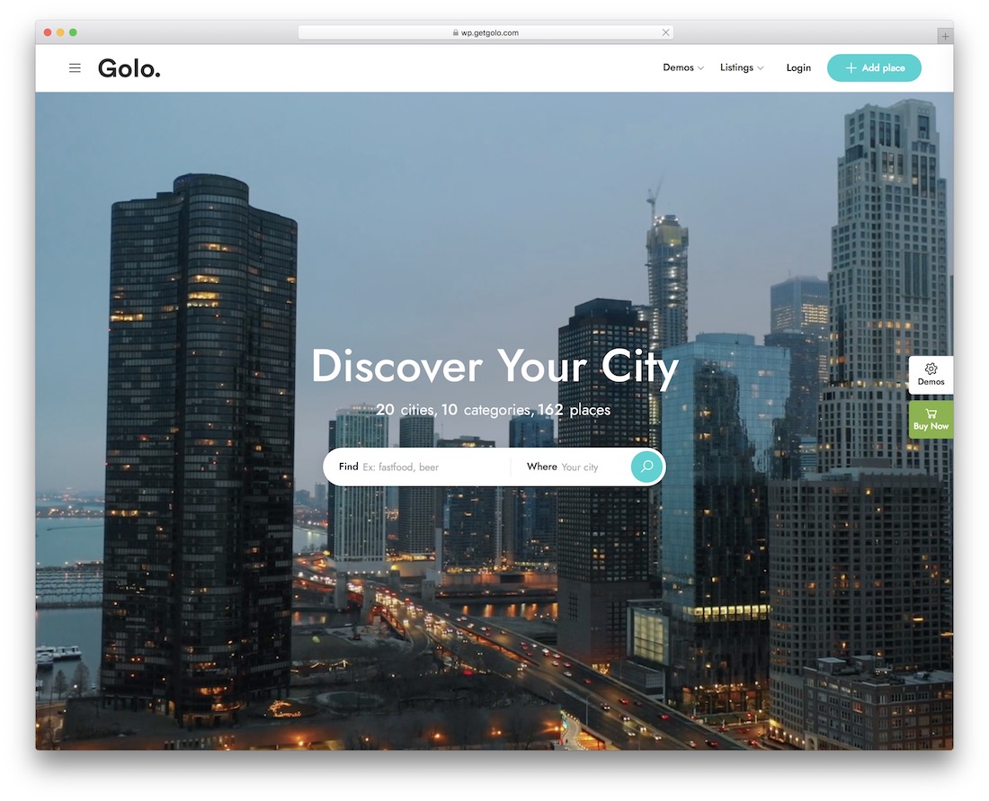 tema de wordpress directorio golo