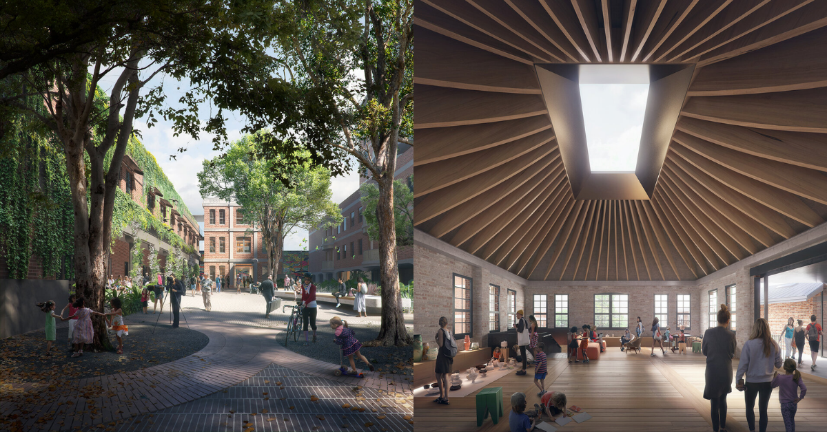  Artist impression of the Norman Lee Place upgrade and Civic Innovation Hub