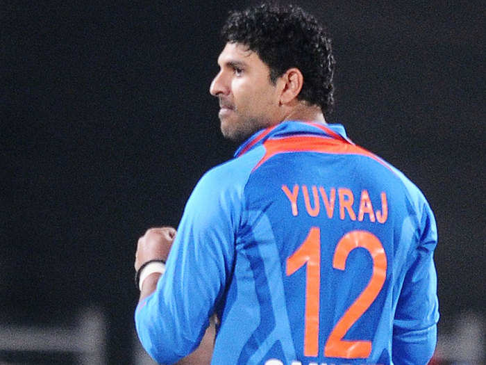 Yuvraj Singh-Jersey No. 12 - Indian Cricket team Jersey numbers