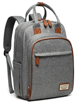 Diaper Bag Backpack, FIVEMAX Multifunction Travel Back Pack Maternity Baby Nappy Changing Bags, Large Capacity Waterproof & Dustproof, Gray
4.5 out of 