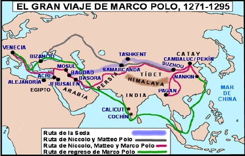 Resultado de imagen de ruta de la seda y de las especias