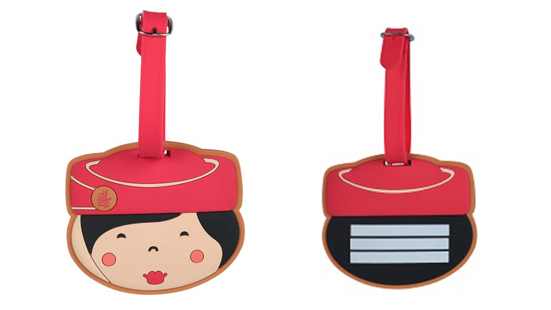 emirates airlines cabin crew luggage tag b2b corporate gifting