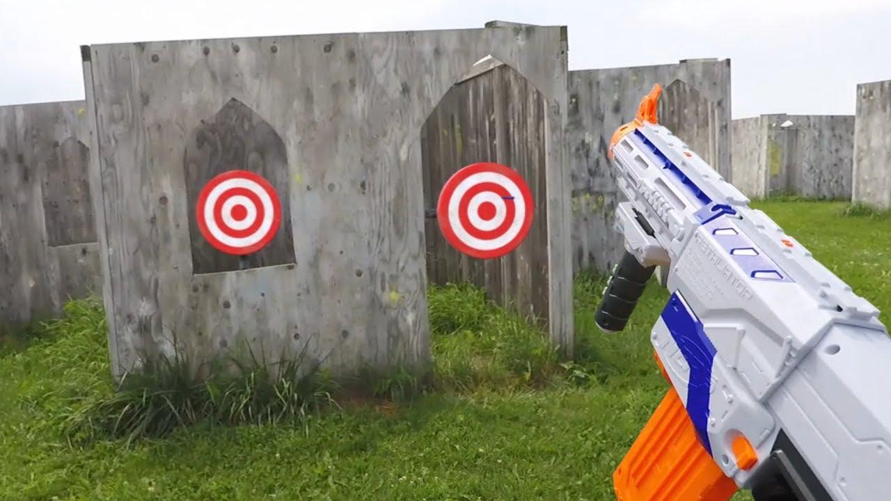 Nerf Target Practice - YouTube