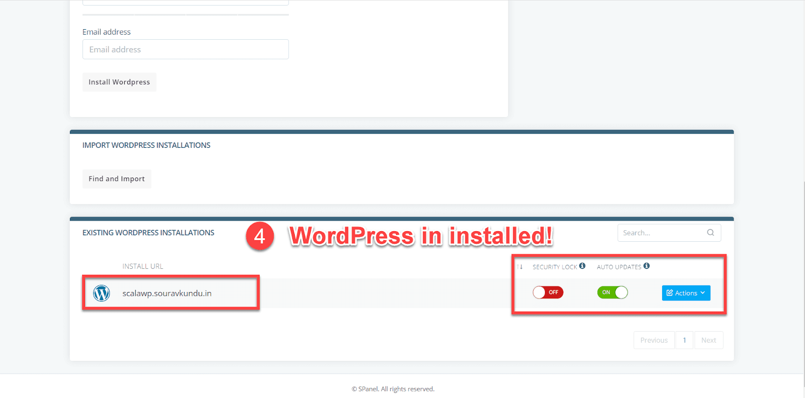 como instalar o wordpress scala hosting wordpress manager parte 3
