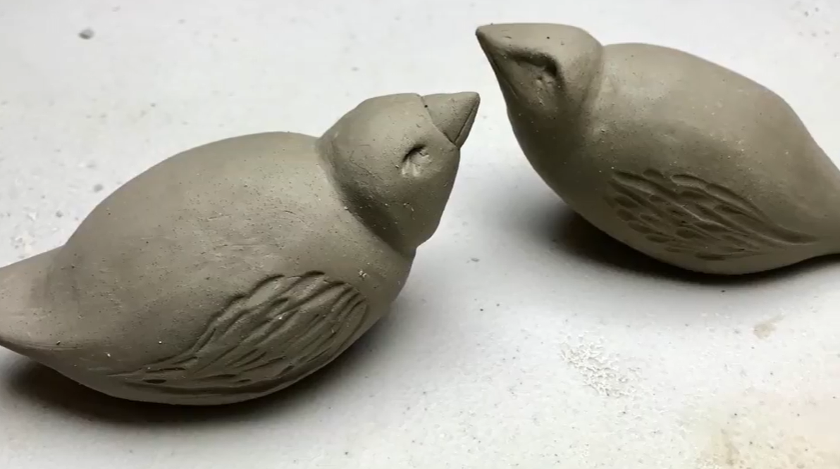 pájaros de cerámica