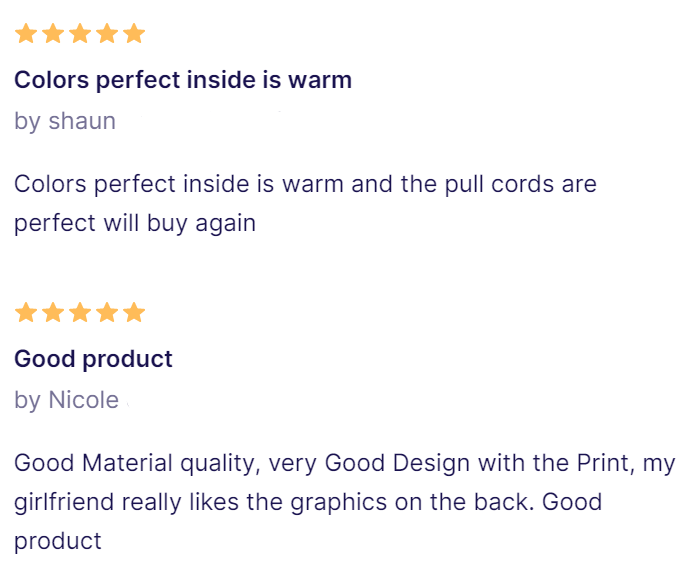 Reviews for Redbubble's hoodies
