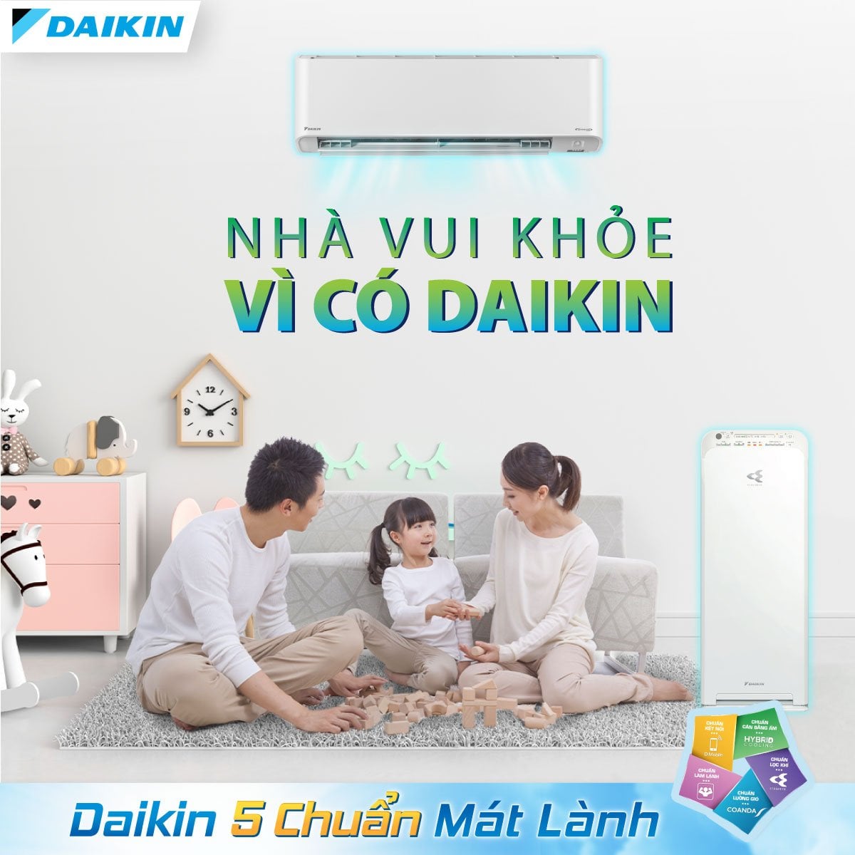 Daikin còn đa dạng các mặt hàng sản phẩm như điều hòa Daikin 1 chiều, điều hòa Daikin 2 chiều.