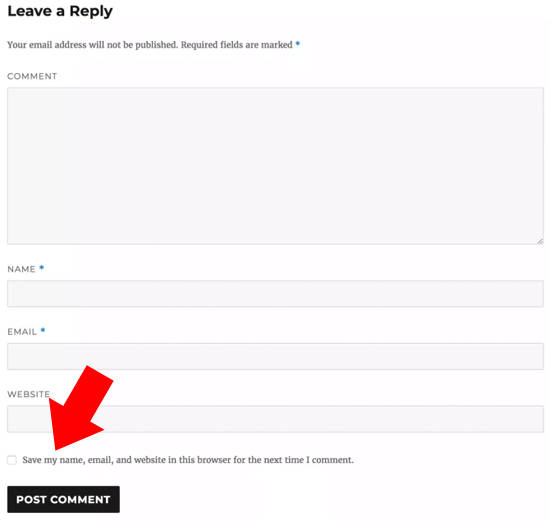 Comentários do WordPress opt-in para GDPR