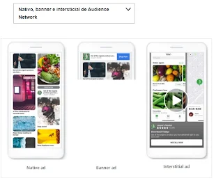 Banner nativo e intersticial de Audience Network
