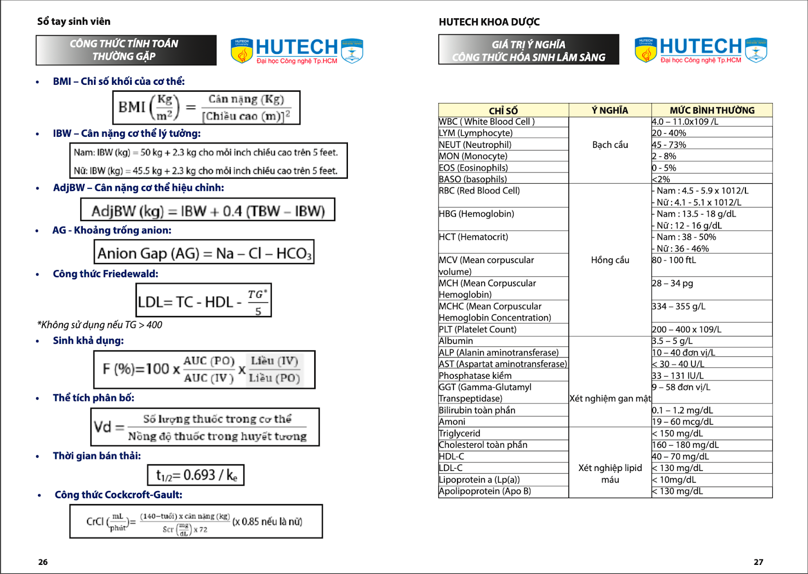 2022-2023 SỔ TAY SINH VIÊN KHOA DƯỢC - STUDENT HANDBOOK 23