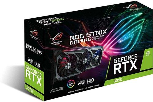 Asus ROG Strix Nvidia GeForce RTX 3090 Gaming Graphics Card PCIe 4.0, 24GB,  आसुस ग्राफिक कार्ड - M/S Aakash Sports, Meerut | ID: 23989403948