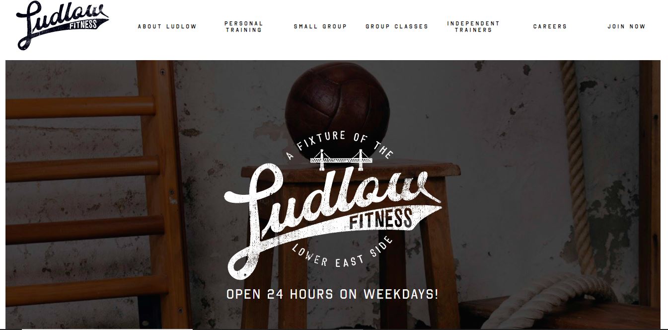 Ludlow's fitness personal trainer website.