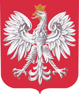 Godło Polski 
https://pl.wikipedia.org/wiki/God%C5%82o_Polski#/media/Plik:Coat_of_arms_of_Poland-official3.png
