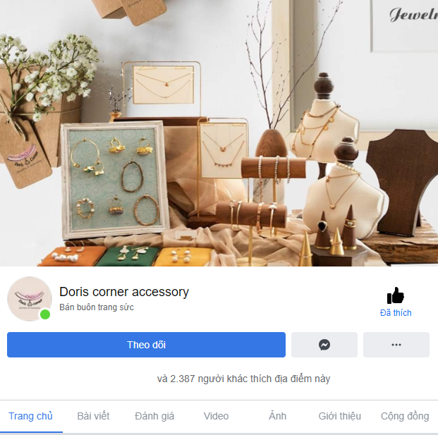  Facebook Doris corner accessory tăng trưởng mạnh nhất về lượt tương tác (hơn 2300 lượt thích) và doanh thu bán hàng.
