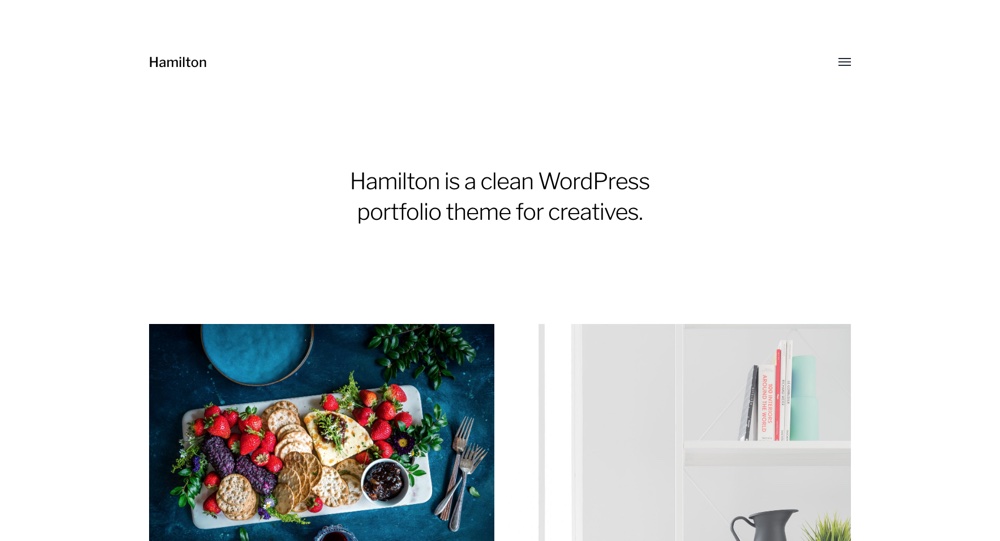 Hamilton - Melhores Temas WordPress para Gutenberg