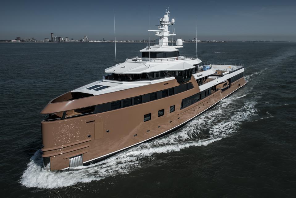 Exclusive photos of Oleg Tinkov's new 252-foot-long expedition yacht La Datcha