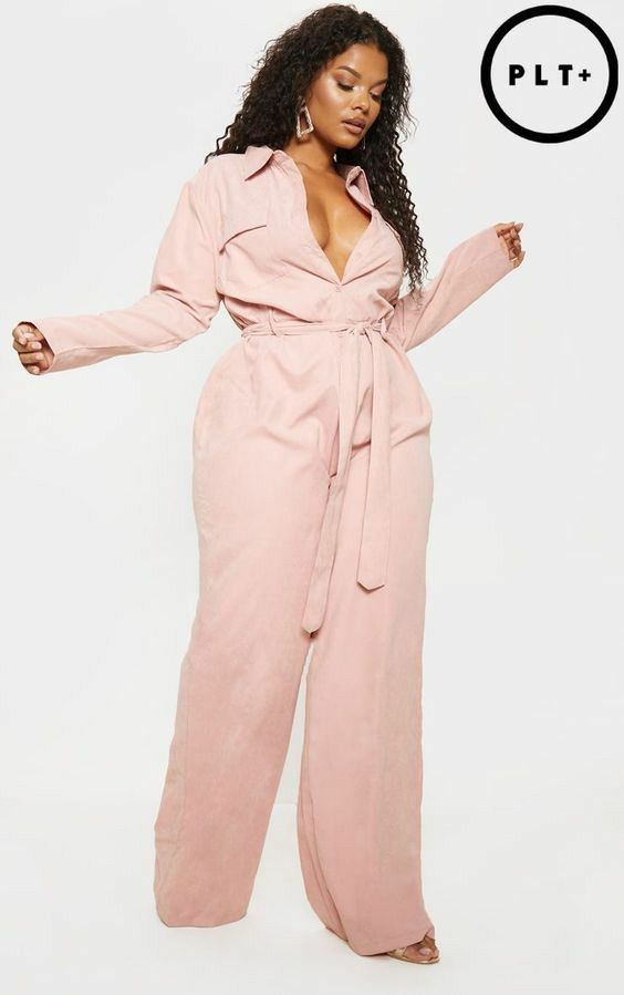 Jumpsuit styles: lady rocks a gorgeous pink jumpsuit and slays with style