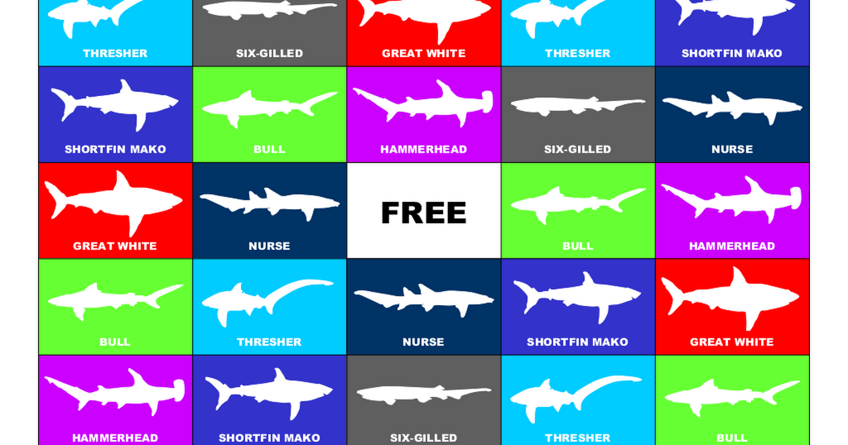 Shark Bingo Pdf Google Drive