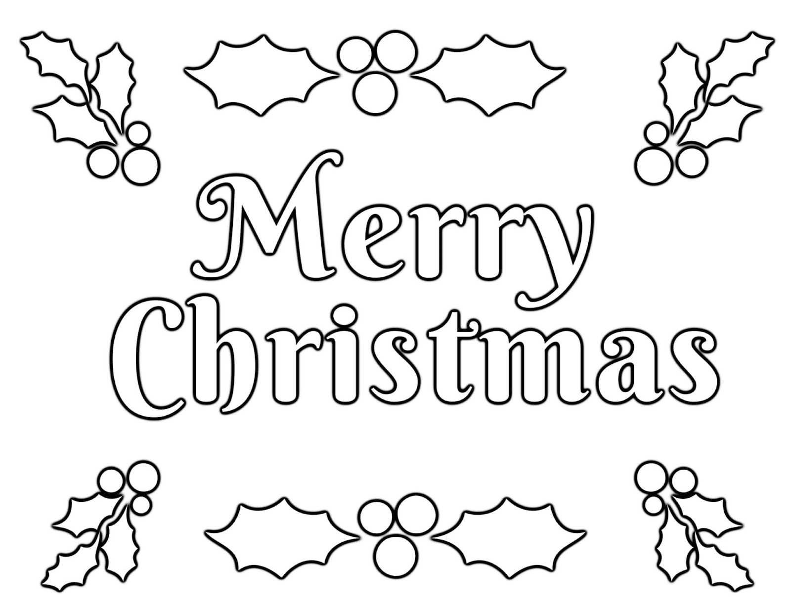 Merry Christmas Fun Coloring Pages