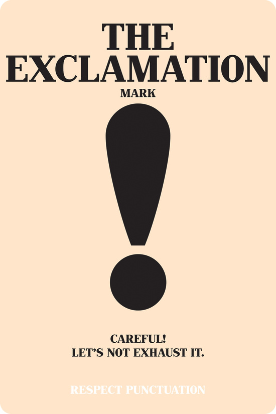 le point d'exclamation de la ponctuation en anglais. Apprendre comment les utilisent.