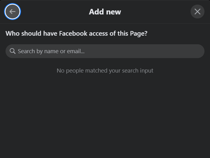Step five how to add admins to facebook page