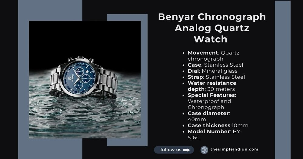 BENYAR Chronograph Analog Quartz Watch