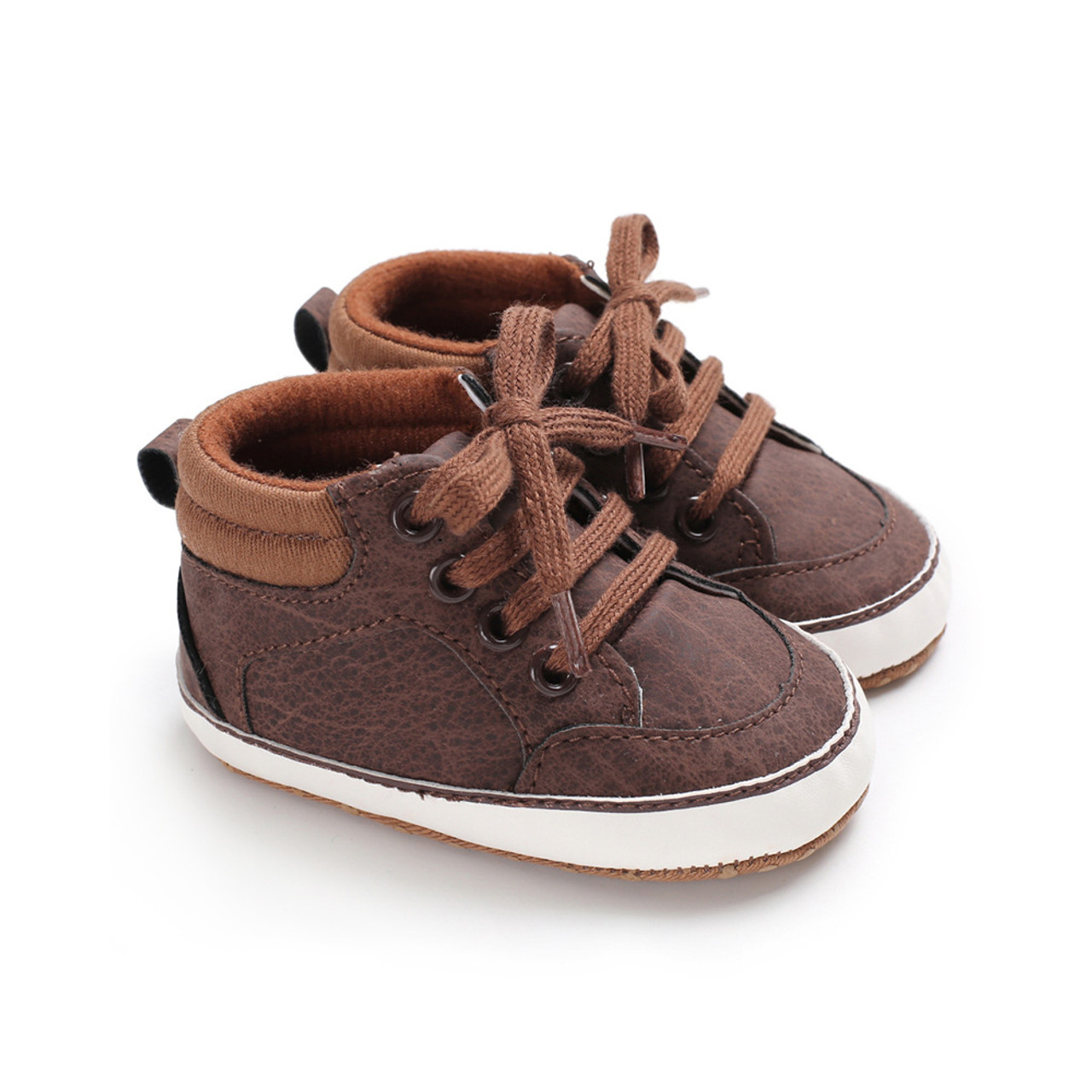 Baby Boy Canvas Sports Casual Brown Shoes