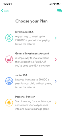 wealthify review choose your plan