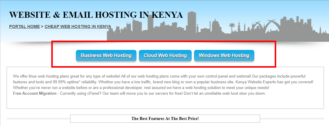 Kenya Web Experts hosting
