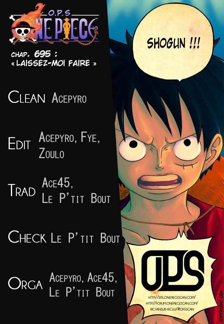 One Piece Chapitre 695 - Page 1