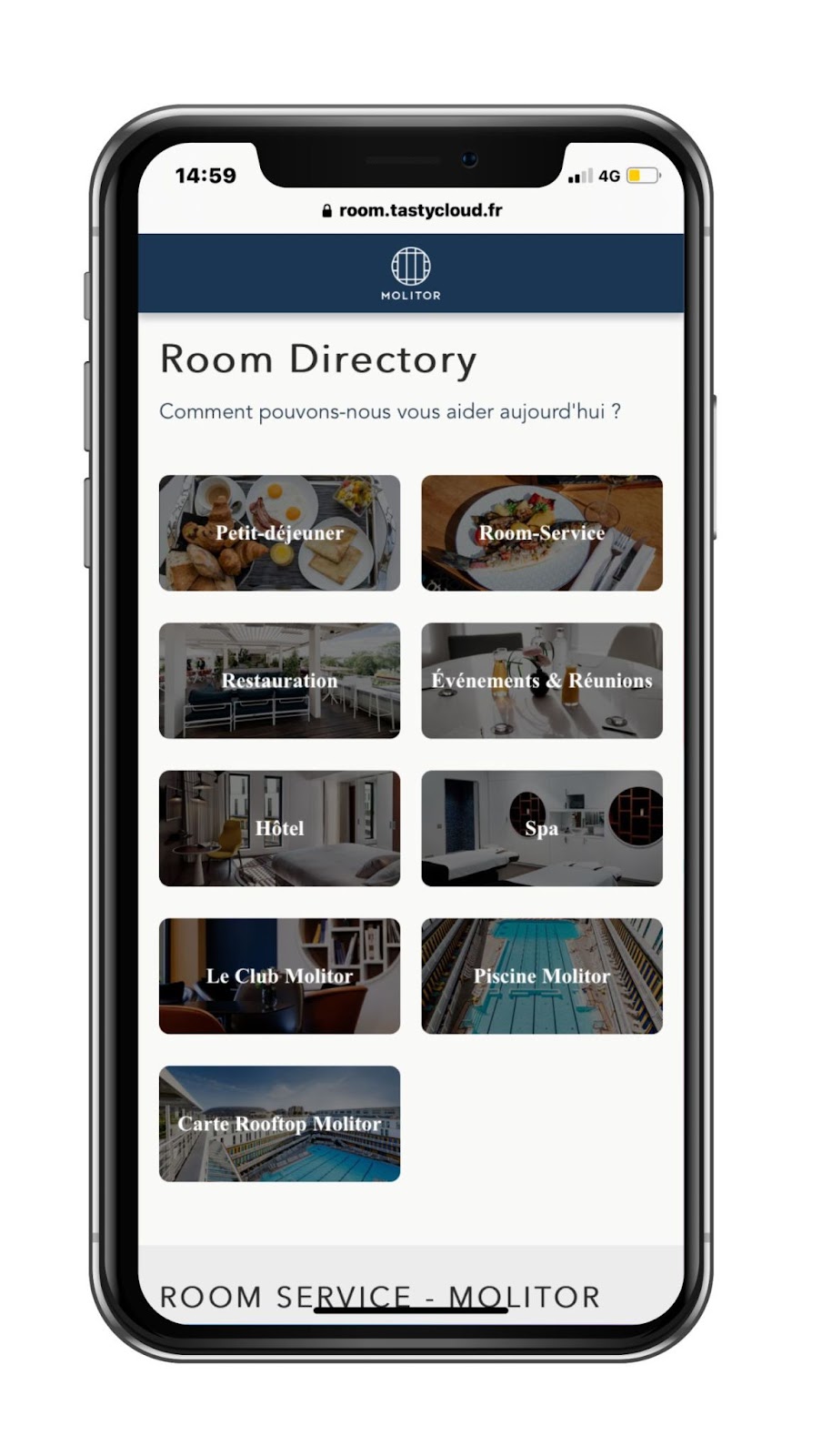 Le Room Directory de TastyCloud permet de développer tous les pôles de revenus de l'hôtel