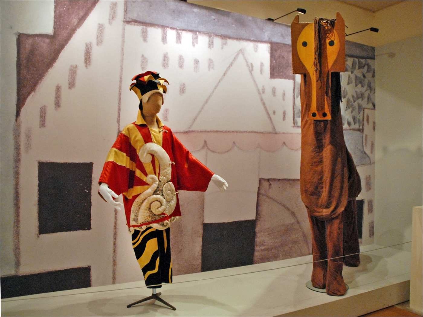 Costumes from Cocteau`s production of the ballet Parade