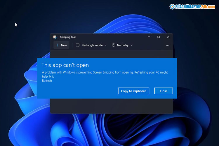 Lỗi không thể mở được ứng dụng trên Windows 11