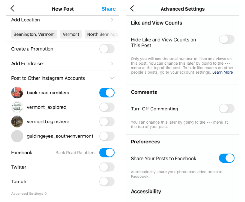 How to Hide Likes on Instagram before sharing a post