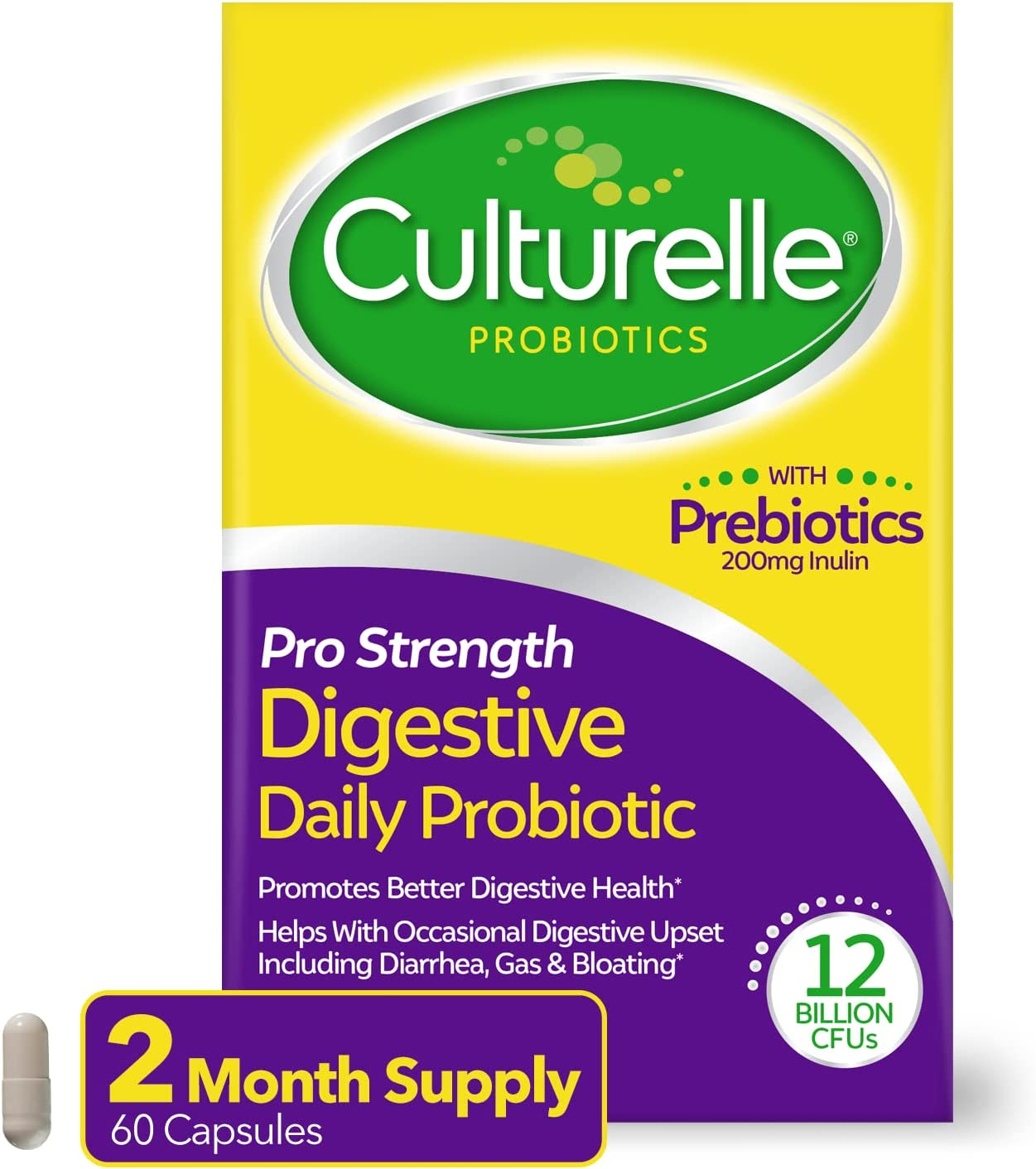 Culturelle Pro Strength Daily Probiotic 60 Capsules Pack