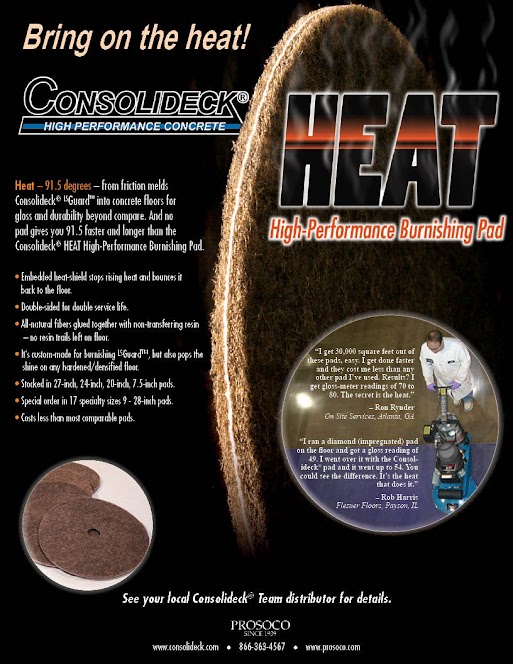 2-sided sell sheet on Consolideck heat pads