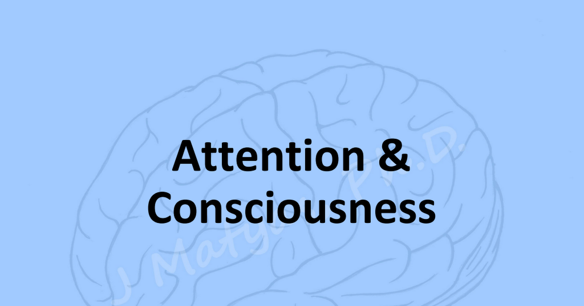 Ch4 - Attention  Consciousness - Maytass - CP.pptx