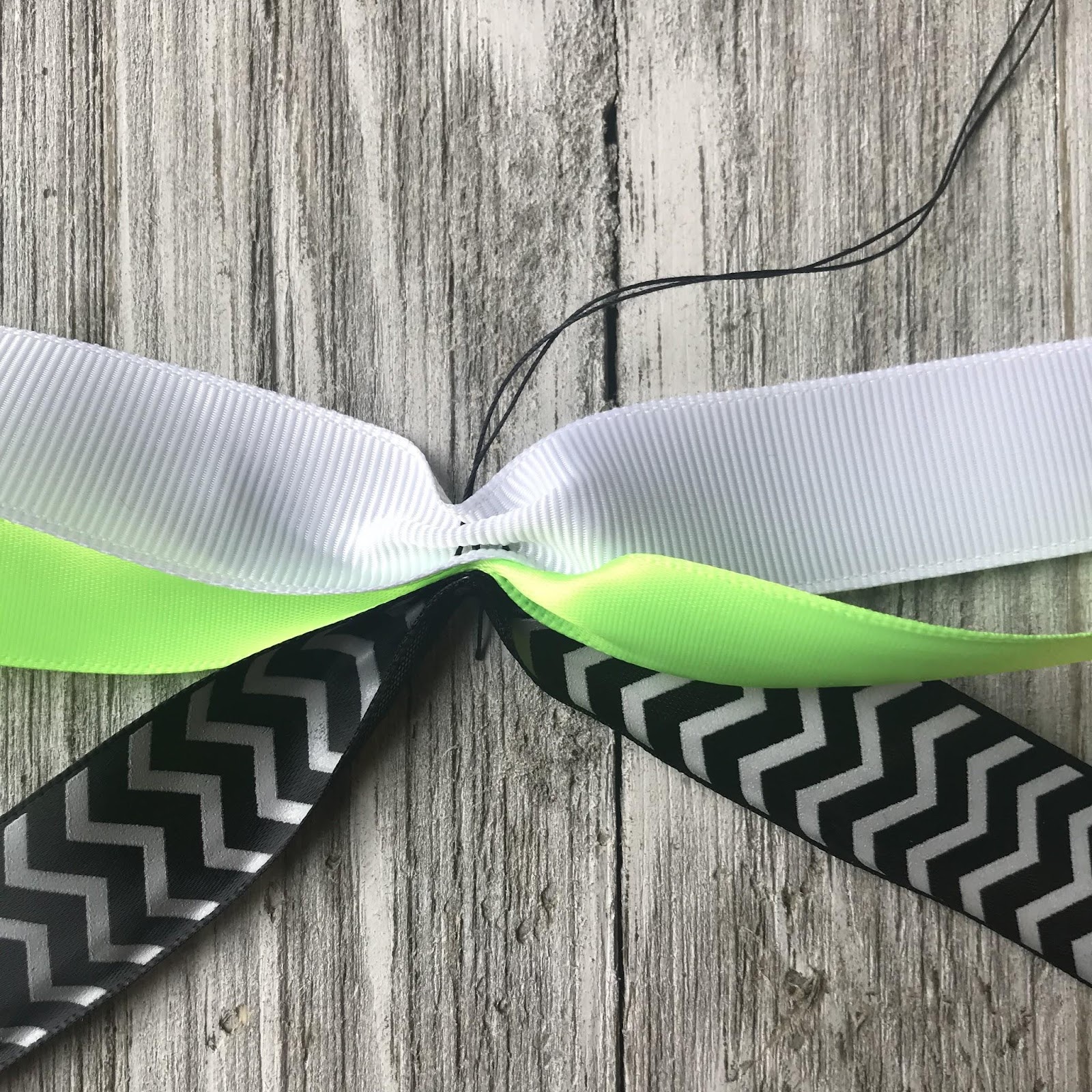 Matching Softball Hair Ribbons - Spot of Tea Designs