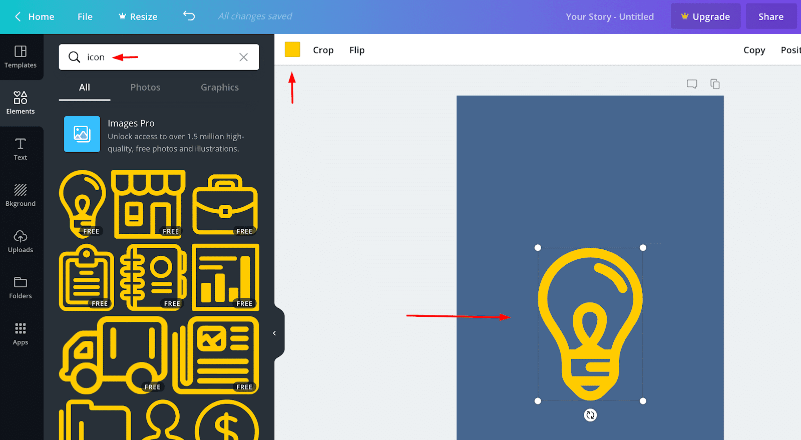 idesign highlights icon