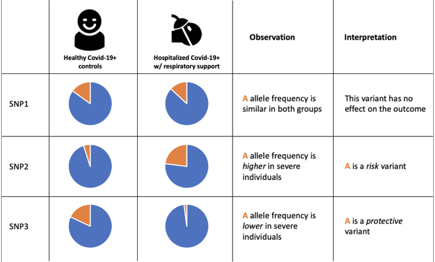 Figure 1: Interpreting risk based on genotype observation